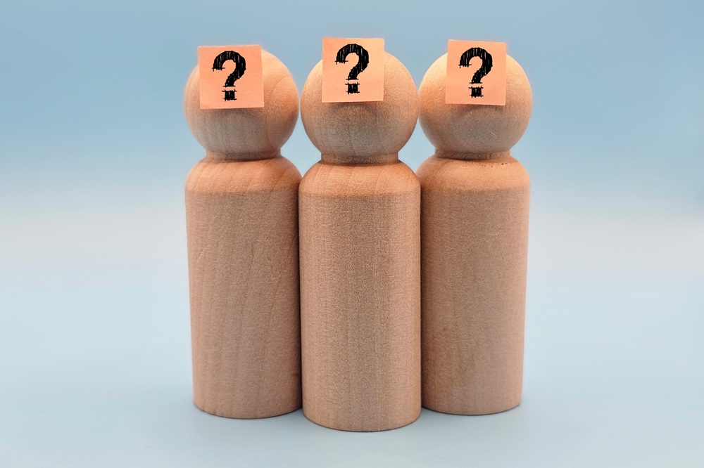 Conceptual,Photo,Illustrating,A,State,Of,Confusion,Or,Uncertainty.,Three